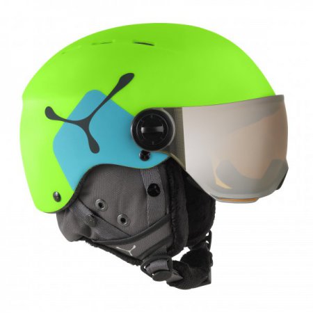 Obrázek Dětská helma CÉBÉ FIREBALL JR - matt lime blue 17/18