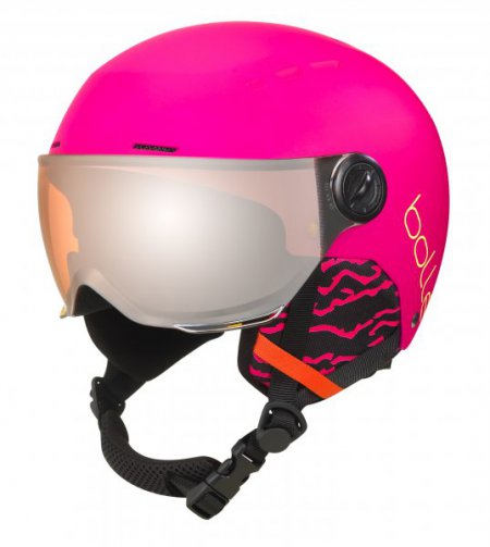 Obrázek Dětská helma BOLLÉ QUIZ VISOR JR  Matte Hot Pink 21/22