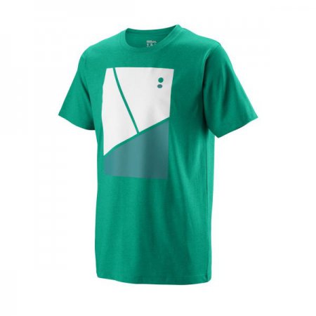 Obrázek Dětské triko WILSON B TRAMLINE TECH TEE Deep Green WRA777202