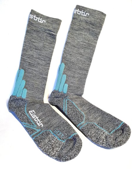 Obrázek Lyžařské ponožky EISBÄR SKI NORDIC lt grey/emerald 15903-02