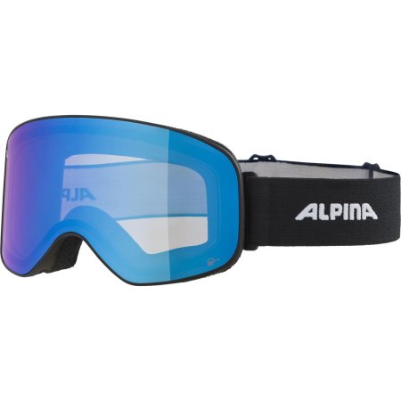 Obrázek Lyžařské brýle ALPINA SLOPE Q-Lite Black Matt / Blue Mirror A7293.8.31 24/25