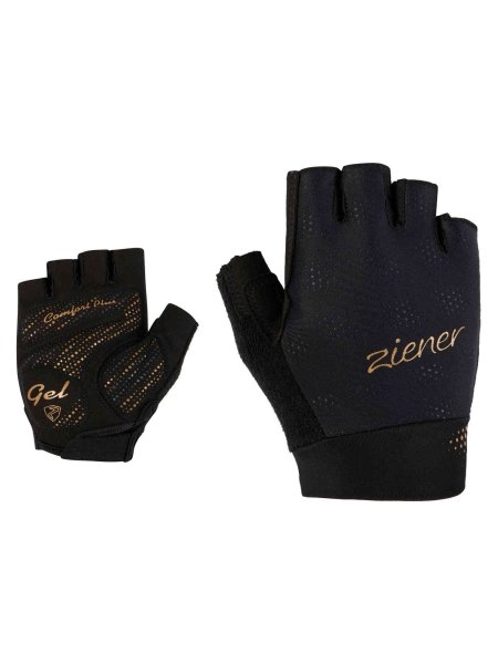Obrázek Dámské cyklorukavice ZIENER CRISSI LADY Black Gold Art 413004-12495
