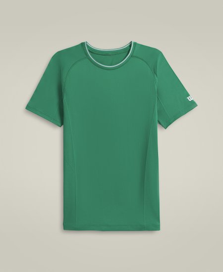Obrázek Pánské tenisové triko WILSON M TEAM SEAMLESS CREW Courtside Green WM00282411GNA 2025