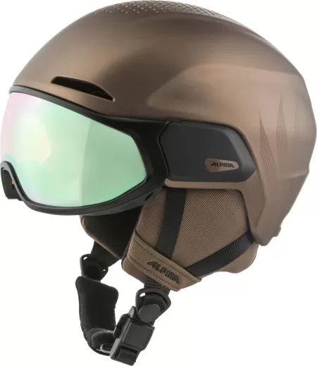 Obrázek Helma ALPINA ORO QV MIPS A9245 - Sepia Metallic/Cobalt Green 25/26