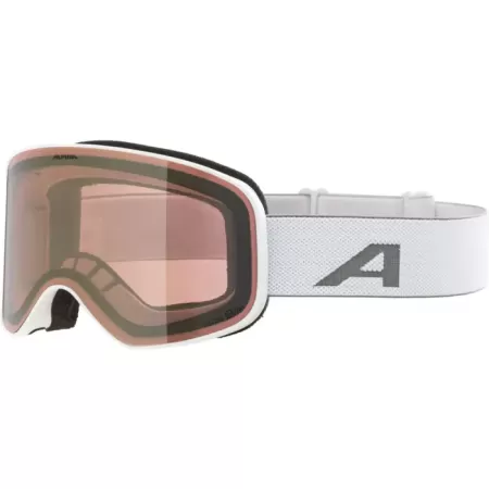 Obrázek Lyžařské brýle ALPINA SLOPE Q-Lite White Matt - Gold A7293.8.12 25/26