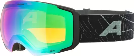 Obrázek Lyžařské brýle ALPINA FALERA MAG Q-Lite Black-Green Matt - Green A7311.8.72 25/26