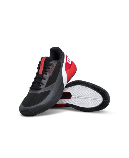 Obrázek Pánské tenisové boty WILSON RUSH PRO 5 CLAY Black/Rd WRS339950 2026